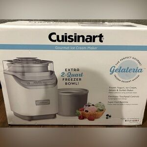 Cuisinart Gelateria, Frozen Yogurt, Ice Cream, Gelato and Sorbet Maker